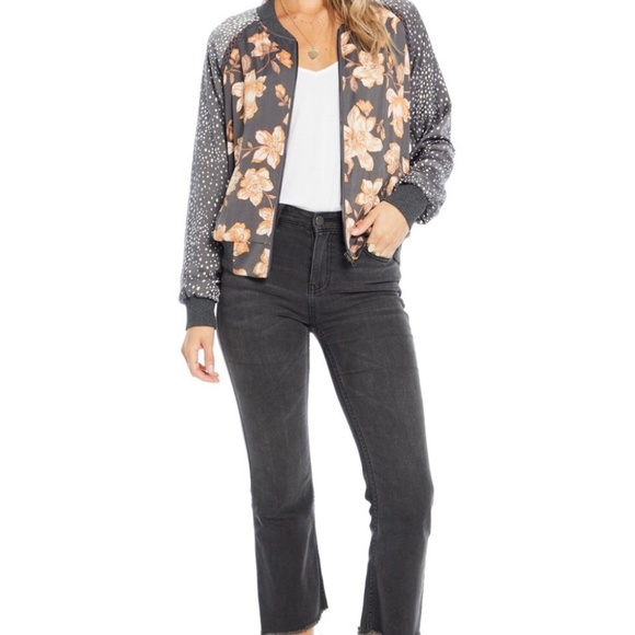 Floral Bomber Jacket NWOT - Picture 4 of 4